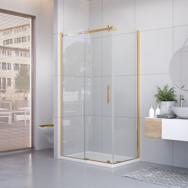 90*200 ROYAL 1S-1H KABIN H:170 6MM GOLD SEFFAF