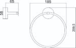 Alina Black – Ring Towel Holder - Image 3