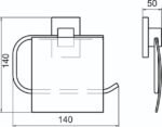 Toilet Roll Holder with Cover - Image 3