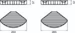 Single Oval Wire Basket - Triangle (3021) - Image 4