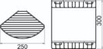 Double Oval Wire Basket - Triangle (3023 01) - Image 3