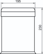 Trash Bin 304 SS 3lt/0.8Gallon (6012 10 01) - Image 4