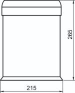 Trash Bin 430 SS 5lt/0.8Gallon (6012 11) - Image 4