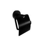 Alina Black - Roll Holder with Lid