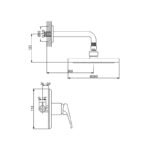 Smart Ankastre Duş Bataryası Set 142121S - Image 2