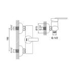 Newart Duş Bataryası 150041N - Image 2