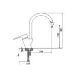 Master Döner Perlatörlü Evye Bataryası 187731D - Image 2