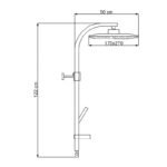 Modern Duş Ünitesi-Kırmızı 440534 - Image 2