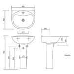 Lavabo 2301 - Yarım ayak 2312 - Image 2