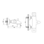 Termostatik Banyo Bataryası 500511 - Image 2