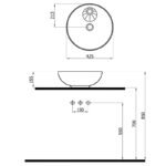 Newart Batarya Delikli Çanak Lavabo 5010BT (NEW.L042.BT) - Image 2