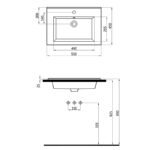 Silver Slim Lavabo 501055 (SLM.L055) - Image 2