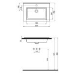 Silver Slim Lavabo 501065 (SLM.L065) - Image 2