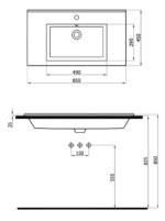 Silver Slim Lavabo 501085 (SLM.L085) - Image 2
