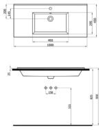 Silver Slim Lavabo 501100 (SLM.L100) - Image 2