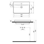 Pixel Batarya Delikli Lavabo 502065 (PIX.L065) - Image 2