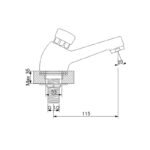 Tekno Zaman Ayarlı Lavabo Bataryası 516004 - Image 2