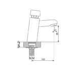 Tekno Zaman Ayarlı Yüksek Lavabo Bataryası 516014 - Image 2