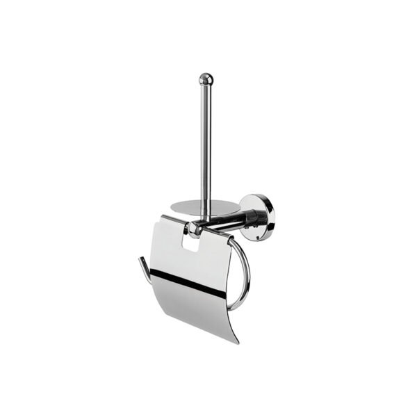 Kapaklı Bekletmeli Tuvalet Kağıtlık - Krom 646153