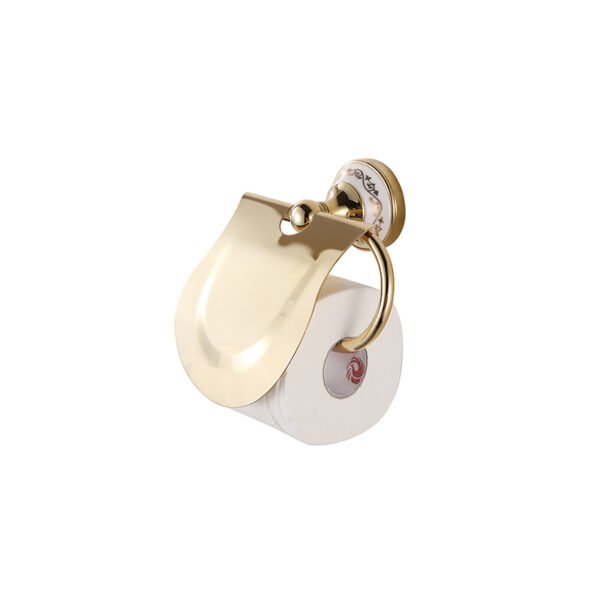 Tuvalet Kağıtlığı Kapaklı Altın 648152