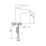 Premium Lavabo Bataryası 832521 - Image 2