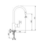 Premium Döner Perlatörlü Evye Bataryası 832531D - Image 2