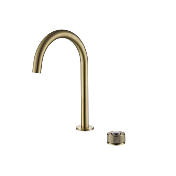 Step 2 Delikli Çanak Tipi Lavabo Bataryası Mat Altın 900528