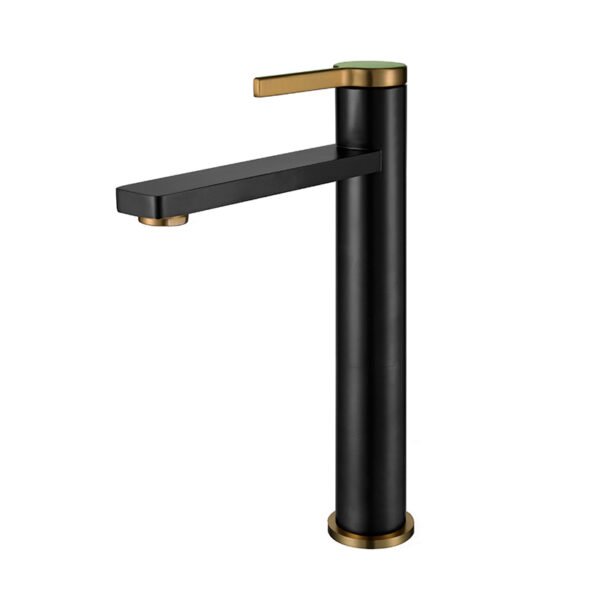 Bold Çanak Tipi Lavabo Bataryası Siyah-Mat Altın 910001BM