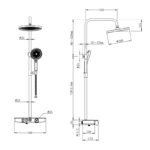 Bold Bataryalı Duş Ünitesi Siyah 910532 - Image 2