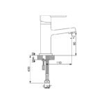 Domino Lavabo Bataryası Siyah 971521B - Image 2