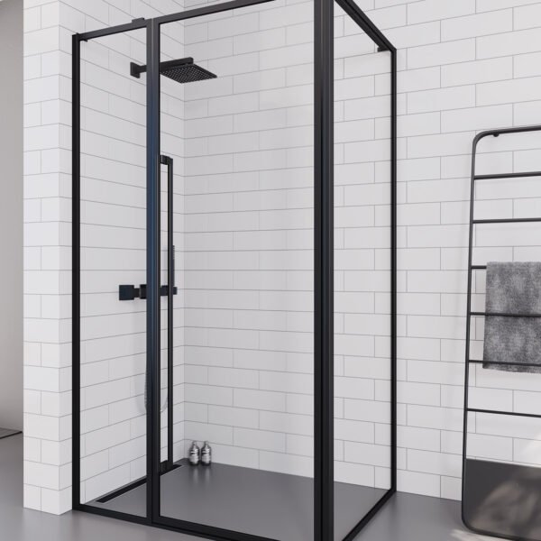 AKD Bagno Walk in Monster 9010 duşakabin