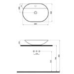 Trend Batarya Delikli Lavabo TRE.L.065 - Image 2