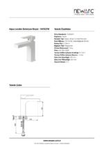 Aqua Lavabo Bataryası Beyaz 941521W - Image 3