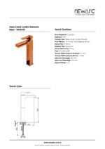 Aqua Çanak Tipi Lavabo Bataryası Bakır 941001S - Image 3