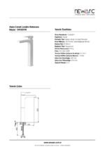 Aqua Çanak Tipi Lavabo Bataryası Beyaz 941001W - Image 3