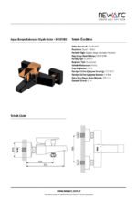 Aqua Banyo Bataryası Siyah / Parlak Bakır 941511BS - Image 3