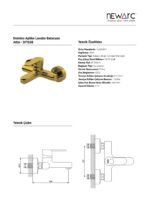 Domino Aplike Lavabo Bataryası Altın 971558 - Image 3