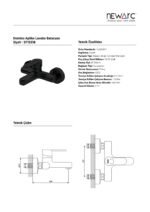 Domino Aplike Lavabo Bataryası Siyah 971551B - Image 3