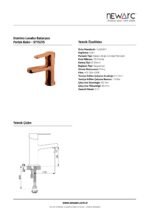 Domino Lavabo Bataryası Parlak Bakır 971521S - Image 3