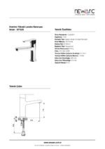 Domino Yüksek Lavabo Bataryası 971525 - Image 3