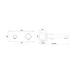 Milan Ankastre Lavabo Bataryası Siyah 848571B - Image 2