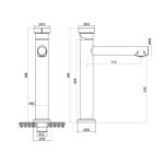 Milan Çanak Lavabo Bataryası Krom 848001 - Image 2