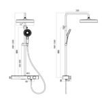 Milan Duş Ünitesi Metalik Gri 848516G - Image 2