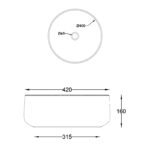 Moreno Tezgah Üstü Lavabo MOR.L.042 - Image 2