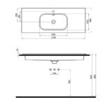 Natural Etajerli Lavabo 504120 (NAT.L120) - Image 2
