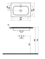 Natural Etajerli Lavabo 504060 (NAT.L060) - Image 2