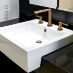 Bold 3 Delikli Lavabo Bataryası Mat Altın 910568 - Image 3