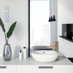 Bold Çanak Tipi Lavabo Bataryası Mat Altın 910008 - Image 3