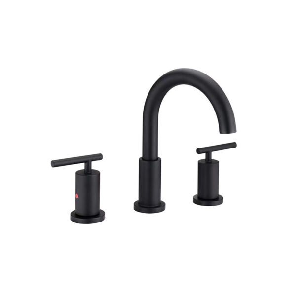 Newart Üç Delikli Lavabo Bataryası Siyah - 150561B