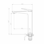 Next Çanak Tipi Lavabo Bataryası Siyah 984001B - Image 2